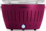 LotusGrill Grill turystyczny na drevené uhlie Mini 26 cm x 26 cm Fialový