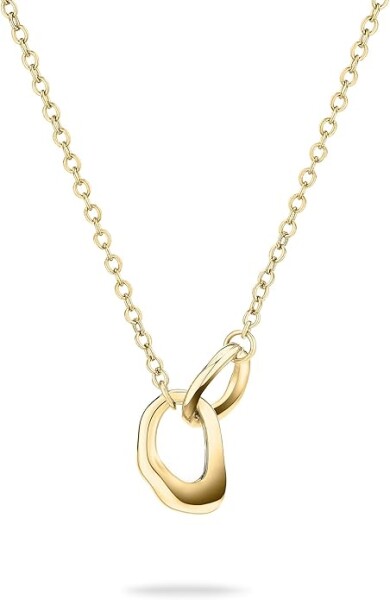 Tamaris Elegantný pozlátený náhrdelník Organic Shapes TJ-0616-N-45