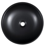 SAPHO - PRIORI keramické umývadlo na dosku, priemer 41cm, čierna/zelená PI039