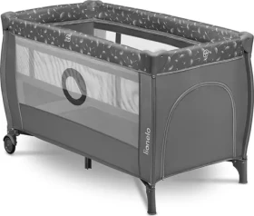 Lionelo Postieľka cestovná Stefi PLUS Grey White / od narodenia (LO-STEFI PLUS GREY WHITE)