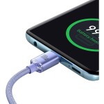 Baseus CAJY000705 Kábel USB-C (M) - USB-C (M) 2 m fialová / 100W (CAJY000705)