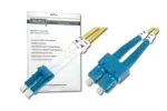 DIGITUS Fiber Optic Patch Cord, LC SC Singlemode 09/125 Duplex Length 2m