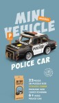 3D drevené puzzle - Policajné auto 13 cm, Wiky creativity, W035431