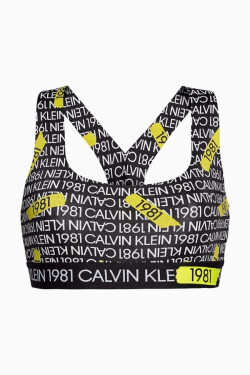 Podprsenka Bralette Calvin Klein černá potiskem