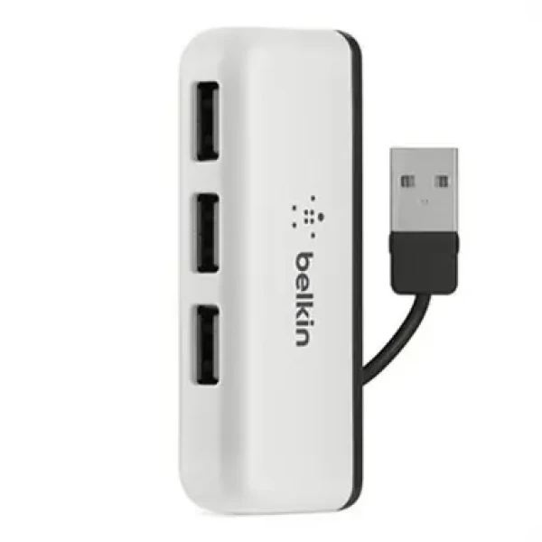 Belkin USB 2.0 Hub Travel / 4-port / USB 2.0 / biela (F4U021bt)