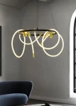 Domoletti Tigris Coil zlatá / Závesné LED svietidlo / 4000K (2200276-GD)