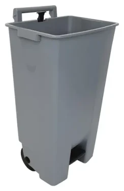 Denox Nádoba k odpadkovému košu 23400 sivá / Nádoba na triedený odpad / 120 l / Plast / Kolieska