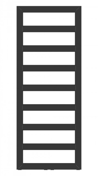 HOPA - Kúpeľňový radiátor GLASGOW čierna farba - Farba radiátora - Čierna, Rozmer radiátora - 500 × 1700 mm, výkon 702 W, Typ pripojenia - Stredové 50 mm RADGLA501731SP