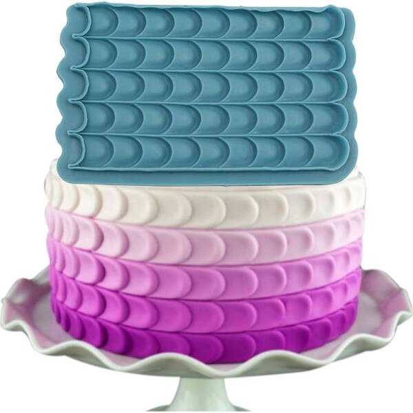 Silikónová formička na povrchy šupín 17×10,5 cm - Cakesicq - Cakesicq