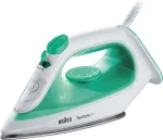 Braun TexStyle 1 SI 1040.GR bielo-zelená / Naparovacia žehlička / 2000 W / 120 g/min / keramická plocha (0127407002 SI1040.GR)