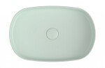 ISVEA - INFINITY OVAL keramické umývadlo na dosku, 55x36cm, zelena mint 10NF65055-2T