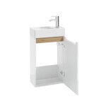 Kúpeľňová skrinka s umývadlom Naturel Stilla 39x60x22 cm biela STILLAD04008U STILLAD04008U