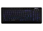 AMEI AM-K3001B čierna / Drôtová klávesnica / CZ layout / USB / Modré podsvietenie / Multimediálne klávesy (AMEI AM-K3001B)