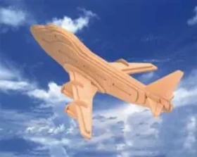 Woodcraft Drevené 3D puzzle Boeing