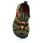 Keen seacamp dark olive/gold flame (cnx) barefoot sandále 36 EUR