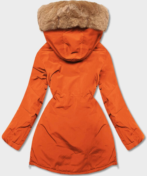 Oranžová dámska zimná bunda (CAN-588) odstíny oranžové L (40)