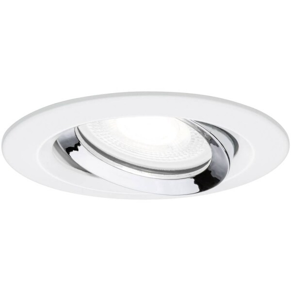 Paulmann Nova Plus vstavané svietidlo do kúpeľne LED GU10 6 W IP65 biela (matná), chróm; 93673