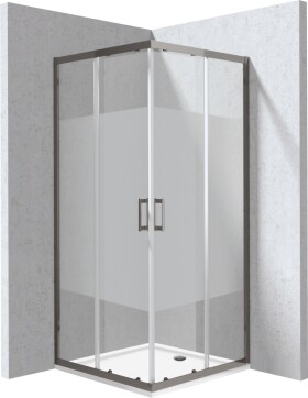 DEANTE - Funkia Evo štvorcový kút s vaničkou, 90x90 cm – vzor pruh KYCPDE99P
