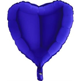 Nafukovací balónek modré srdce 46 cm - Grabo