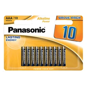 Panasonic Alkalická batéria AAA 10 ks / Batéria / alkalická / jednorazová (5020,01)