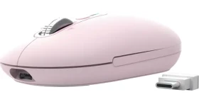 Trust Seron Slim ružová / Myš / Kancelárska / Optická / 3 200 DPI / USB + Bluetooth (26206)