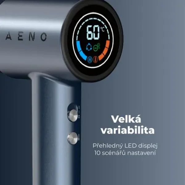 AENO HD3 / Sušič vlasov / 1500 W / 100 km/h / Ionizácia / 3 rýchlosti / 5 trysiek (AHD0003)