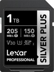 Lexar Professional Silver Plus SDXC 1 TB Class 10 UHS-I/U3 V30 (LSDSIPL001T-BNNNG)