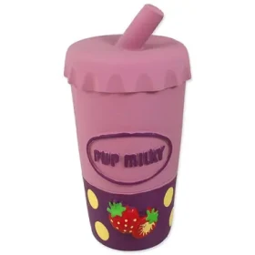 Dog Fantasy Hračka - Latex téglik mliečny koktail so zvukom fialová 14.5cm (454-31836)