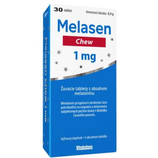 MELASEN Chew žuvacie tablety 30 tabliet