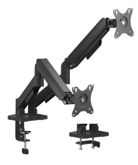 ESTUFF Dual Gas Spring Monitor Mount / Stolové rameno pre dva monitory / plynová pružina (GLB227012)