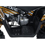 Mamido Detská benzínová štvorkolka RamiGO DISCOVERER 125CC čierno-oranžová