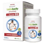 SWISS Imunit lactobacily junior + vitamín D3 60 tabliet + 12 ZADARMO