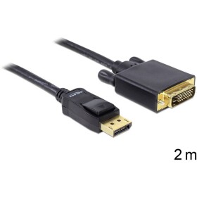 Delock DisplayPort / DVI káblový adaptér Konektor DisplayPort, DVI-D 24+1pol. Zástrčka 2.00 m čierna 82591 Kábel DisplayPort; 82591