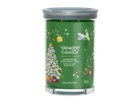 Yankee Candle Signature Shimmering Christmas Tree veľký pohár 567g / doba horenia až: 90h (5038581153902)