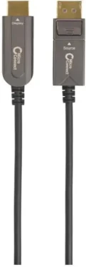 MicroConnect Premium Optic Fiber Kábel DisplayPort 1.4 (M) - HDMI 2.0 (M) 20m čierna (DP-HDMI-2000V1.4OP)