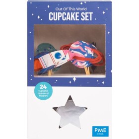 Cupcake set vesmír, 24 ks - PME