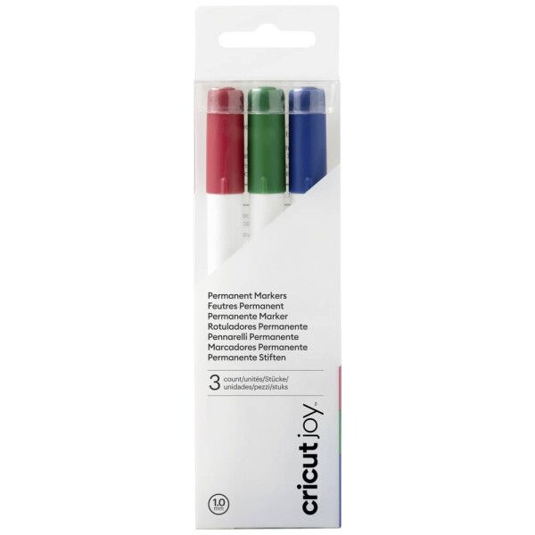 Cricut Joy Permanent Marker 3-Pack 1.0 sada pera modrá, červená, zelená; 2008805