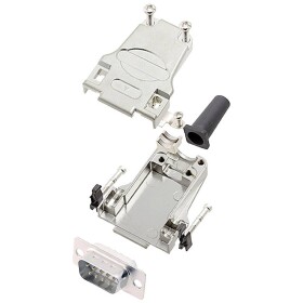 Encitech DTZF09-DBP-W-K 6355-8044-01 sada D-SUB kolíkové lišty 180 ° Pólov: 9 spájkovaný 1 ks; 6355-8044-01