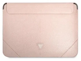 Guess Saffiano Triangle Logo ružová / Sleeve / 16"
