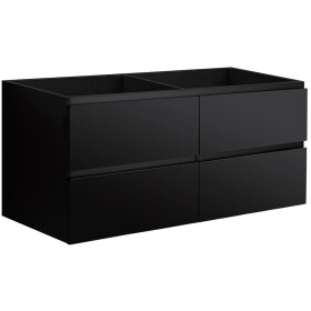 CERANO - Kúpeľňová skrinka pod umývadlo Carole - čierna matná - 158x48x45 CER-8050BD80390