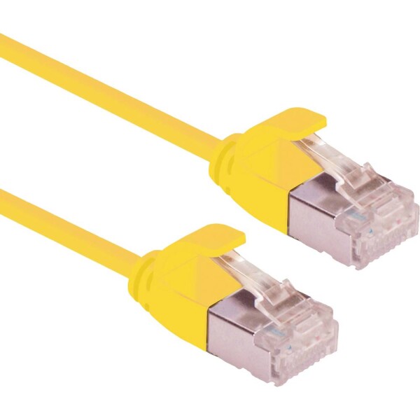 Roline 21.15.3327 RJ45 sieťové káble, prepojovacie káble CAT 6A U/FTP 5.00 m žltá netienený, bez halogénov, samozhášavý 1 ks; 21.15.3327