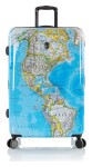Veľký škrupinový kufor na kolieskach Heys Journey 3G L Blue Map