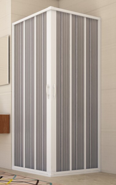 FORTE - Sprchová zástena FLEX - GIOVE NEW - Rozmer A - 80, Rozmer B - 80, Rozmer C - 185, Typ otvárania - Zatváranie do stredu OLBBXF100001