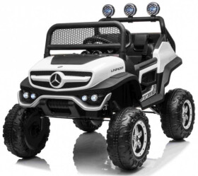 Mamido Detské elektrické autíčko Buggy Mercedes-Benz Unimog 4x4 biele