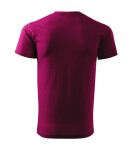 Základné tričko pánske fuchsiovo červené 2XL