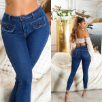 Sexy Skinny Jeans with patch pockets denimblue 42