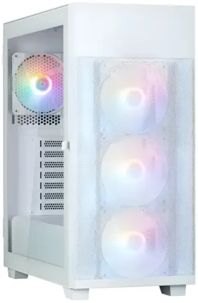 Zalman S5 Neo biela / Midi Tower / ATX / 4X 120mm RGB / USB 3.0 / USB 2.0 / bez zdroja / priehľadná bočnica (S5 Neo White)