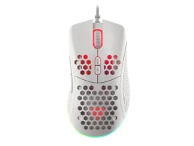 Genesis Krypton 555 biela / herná optická myš / 8000 DPI / 7 tlačidiel / USB / 1.8 m (NMG-1840)