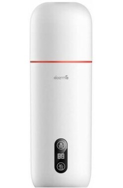 Deerma DR035S biela / rýchlovarná kanvica mini-termoska / 350 ml / 300W / nerez oceľ / s displejom (DR035S)