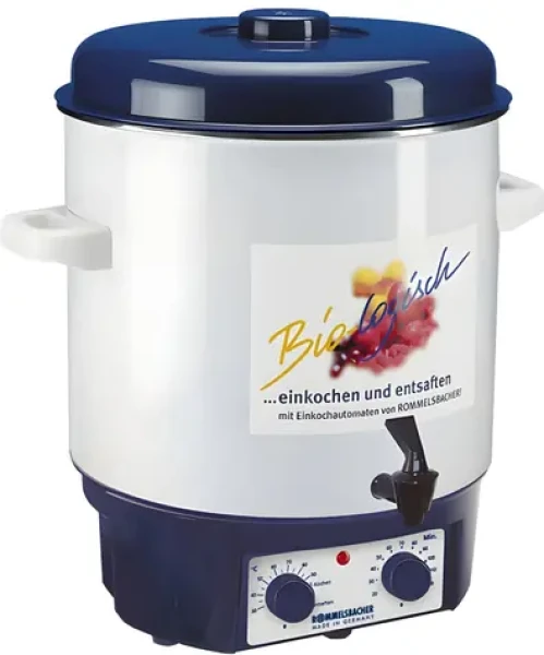 Rommelsbacher KA 1804 biela, modrá / Zavárací hrniec / 1800 W / 27 l / termostat / kohútik (KA 1804)